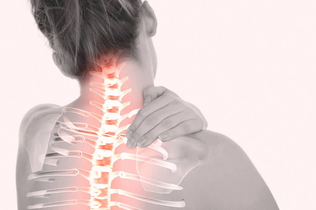 bolest v krční páteři v důsledku osteochondrózy