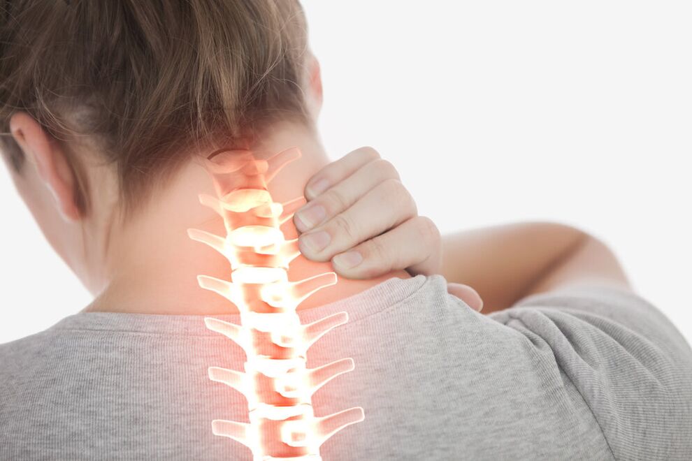 bolest krku v důsledku osteochondrózy